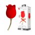 Pretty Love Rose Lover - 2-in-1 clitorisstimulator met tong (rood)