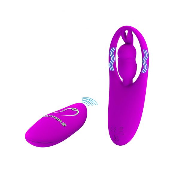 Pretty Love Wild Rabbit - oplaadbare, draadloze konijnen clitoris stimulator (roze)