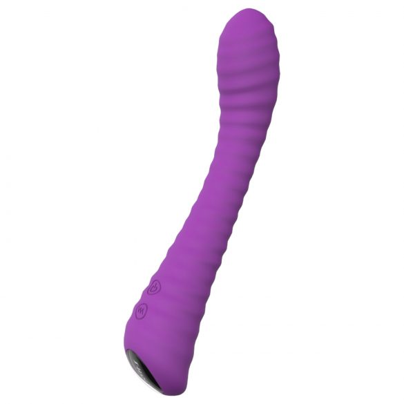 Sex HD Sunshine - oplaadbare, geribbelde G-spot vibrator (paars)