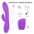 Sex HD Muses - oplaadbare, waterdichte verwarmende vibrator (paars)