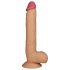 Lovetoy King-Sized – zuignap, realistische dildo met ballen – 25cm (natuurlijk)