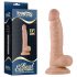 Lovetoy Real Extreme - dildo met zuignap en ballen voor G-spot - 19 cm (natuurlijk)