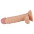 Lovetoy Real Extreme - dildo met zuignap en ballen voor G-spot - 19 cm (natuurlijk)