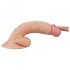 Lovetoy Real Extreme - dildo met zuignap en ballen voor G-spot - 19 cm (natuurlijk)