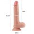 Lovetoy Nature Cock - dubbelgelaagde levensechte dildo - 20 cm (natuurlijk)