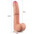 Lovetoy Nature Cock - dubbel-laagse realistische dildo - 28 cm (natuurlijk)