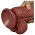 Lovetoy - realistische dildo met twee lagen - 26 cm (natuurlijk)