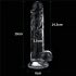 Lovetoy Flawless Clear - Dildo Transparent avec Ventouse - 19cm