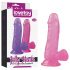 Lovetoy Jelly Studs - levensechte dildo met zuignap - 15 cm (roze)