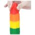 Lovetoy Prider - Dildo réaliste en silicone liquide 19cm (arc-en-ciel)