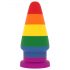 Lovetoy Prider - anale plug - 15 cm (regenboog)