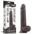 Lovetoy Sliding-Skin - tweelaagse zuignap dildo - 23cm (bruin)