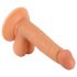 Mr. Rude - realistische dildo met zuignap en testikels - 17 cm (natuurlijk)