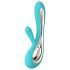 LELO Soraya 2 - oplaadbare, waterdichte vibrator met clitorisstimulator (turquoise)