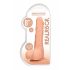 RealRock Dong 8 - realistische dildo met ballen (20cm) - natuur