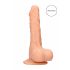 RealRock Dong 9 - levensechte dildo met ballen (23cm) - natuur