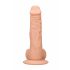 RealRock Dong 9 - levensechte dildo met ballen (23cm) - natuur