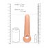 RealRock Penis Sleeve 9 - penismouw (21,5 cm) - natuur