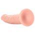 RealRock Slim - zuignap-realistische dildo - 15,5cm (natuurlijk)