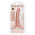 RealRock Slim - zuignap-realistische dildo - 15,5cm (natuurlijk)