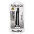 RealRock Slim - Zwarte Realistische Dildo met Zuignap - 15,5 cm