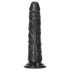 RealRock Slim - Zwarte Realistische Dildo met Zuignap - 15,5 cm