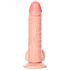 RealRock - zuignap, realistische dildo met ballen - 15,5cm (huidkleurig)