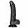 RealRock realistische dildo met zuignap en ballen - 15,5cm (zwart)