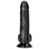 RealRock realistische dildo met zuignap en ballen - 15,5cm (zwart)