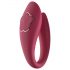 Raytech Rose - stimulateur couple étanche et rechargeable (rouge)