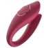 Raytech Rose - stimulateur couple étanche et rechargeable (rouge)