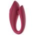 Raytech Rose - stimulateur couple étanche et rechargeable (rouge)