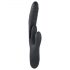 Playboy Rapid Rabbit - oplaadbare vibrator met clitorisstimulator (zwart)