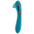 Evolved Heads or Tails - oplaadbare dubbelzijdige vibrator (blauw)