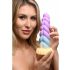 Creature Cocks Mystique - eenhoorn dildo - 21cm (paars-geel)