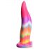 Creature Cocks Tong - oplichtende siliconen dildo - 21cm (regenboog)