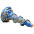 Creature Cocks Kraken - spiraaltentakel dildo - 21cm (goud-blauw)