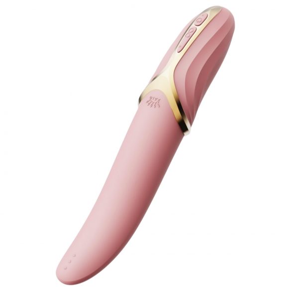 Zalo Eve - oplaadbare, verwarmende roterende vibrator (roze)