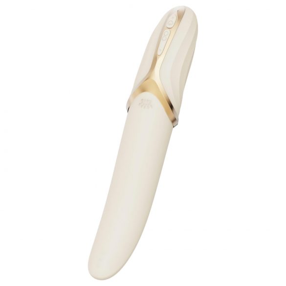 Zalo Eve - oplaadbare, verwarmende, roterende vibrator (wit)