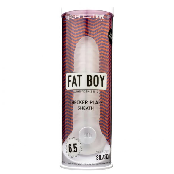 Fat Boy Checker Box - penismouw (17 cm) - melkachtig wit