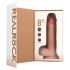 REALROCK - Zuignap stotende vibrator - Naturel (20,5 cm)