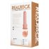 REALROCK - Zuignap stotende vibrator - Naturel (20,5 cm)