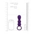 Loveline - oplaadbare, bolvormige anale vibrator (paars)