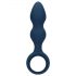 Loveline - anale plug met trekring - groot (blauw)