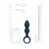 Loveline - anale plug met trekring - groot (blauw)