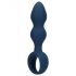 Loveline - anale plug met trekring - groot (blauw)