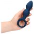 Loveline - anale plug met trekring - groot (blauw)