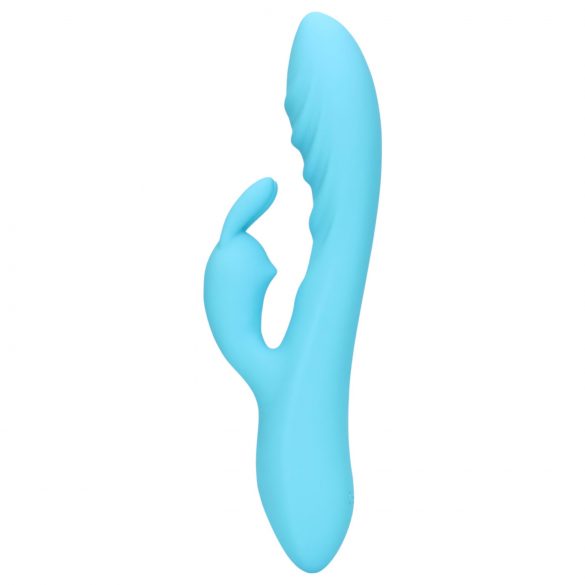 Loveline - waterdichte vibrator met konijntje clitorisstimulator (blauw)