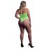 Auw! - fluorescerende bandjes body (neon groen) - XL-4XL