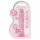 REALROCK - transparante realistische dildo - roze (17cm)